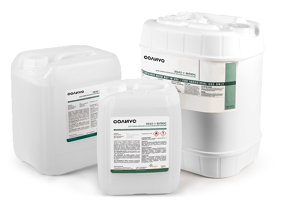 Флюс Солиус ФН-9942, не требующий отмывки (канистра 10л)